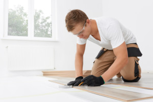 restoration professional repairing a home